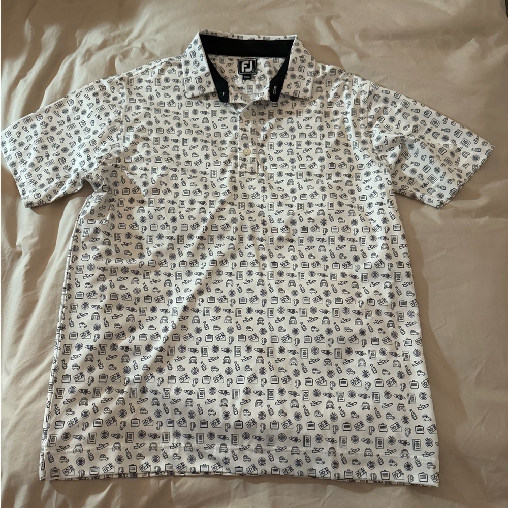 FootJoy Athletic Fit Golf Shirt, Size L, polo